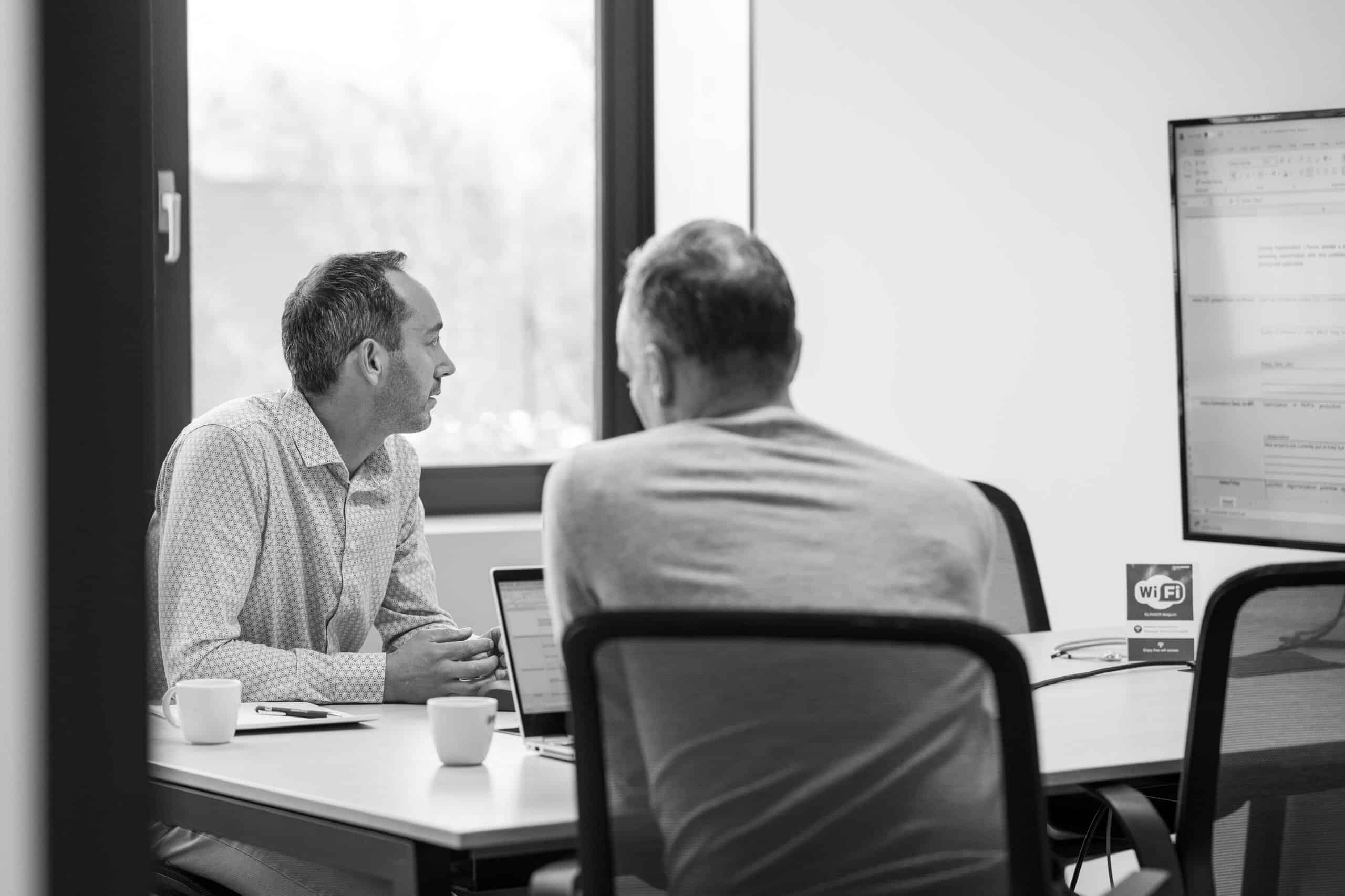 Two colleagues in consultation